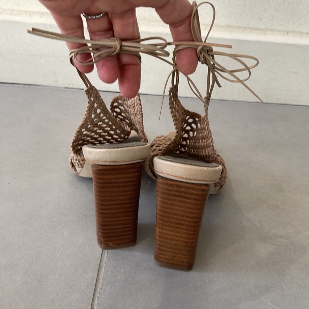 Beige Platform Heels - image 5